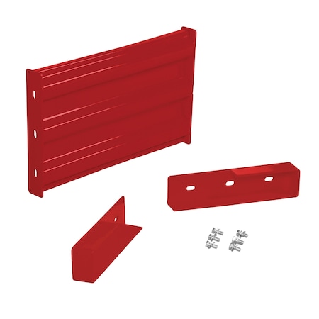 Vestil Drop-In Style Guard Rail 2 Ft Red GR-F3R-DI-2-RD